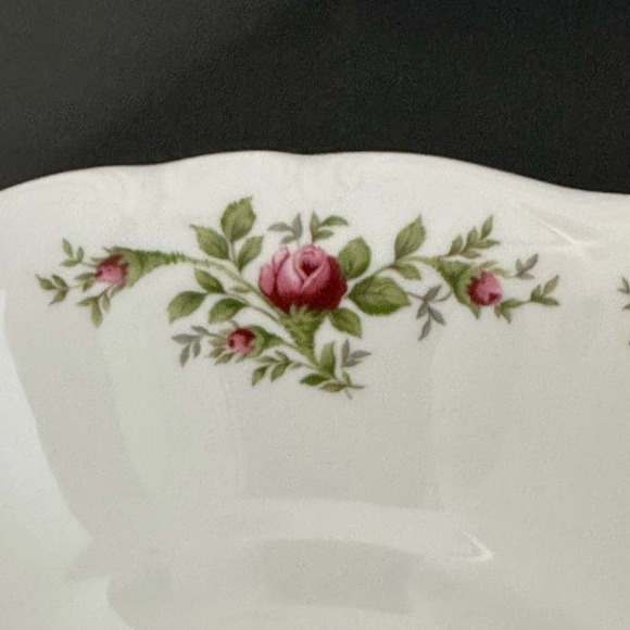 JOHANN HAVILAND Moss Rose (Bavarian Backstamp) 8" Round Vegetable Bowl VTG - Picture 3 of 11